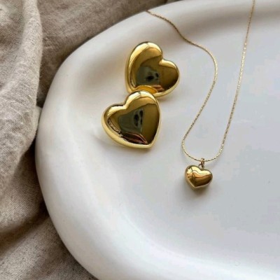 ست گوشواره و گردنبند قلب