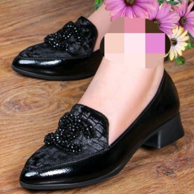 کفش کالج جنس مخمل چرم مات مدل کیفی