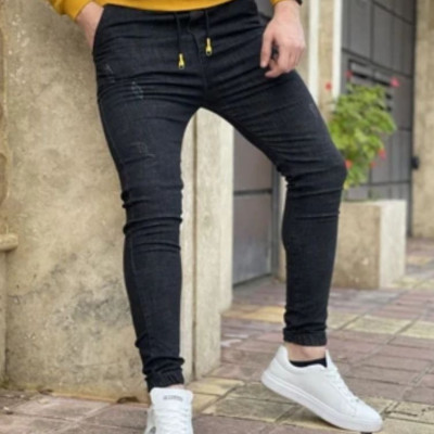 شلوار اسلش جین دمپا کش