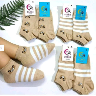 جوراب نخی بچه گانه طرح تدی