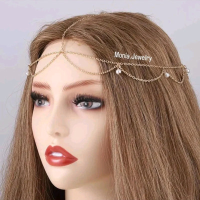 پیشانی بند استیل مرواریددار رنگ ثابت