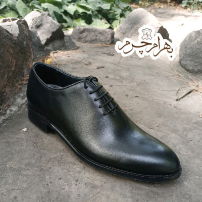 کفش مردانه مجلسی چرم طبیعی دستدوز جردن مشکی-136382
