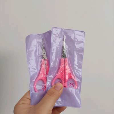 قیچی ابرو کوچک صورتی سر کج