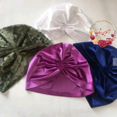 توربان مخملی رنگی فری سایز