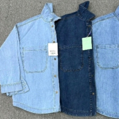 مانتو اسپرت زنانه جین جین ترک مدل شومیز جین اسپرت ترک-133137