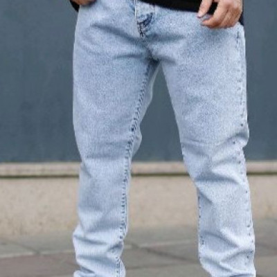 شلوارمام فیت جین یخی مام فیت زغالی-144433