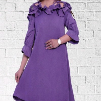 پیراهن مهمانی زنانه کرپ مدل پیراهن عروسکی دخترانه