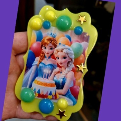 تابلو مگنتی اتاق کودک مدل آنا و السا طرح تولد ساخت گالری هنری میترانا