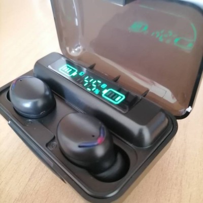 هندزفری بلوتوثی + پاوربانک مدل F9 | نمایشگر دیجیتال و اقلام همراه