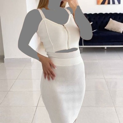 ست تاپ دامن بافت ریز-146357