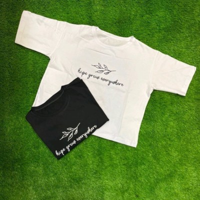 کراپ سفید و مشکی برگ