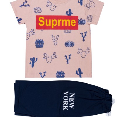 تیشرت شلوارک کاکتوس هاnew yorkسایز45 مناسب 3تا5 سالpikmode