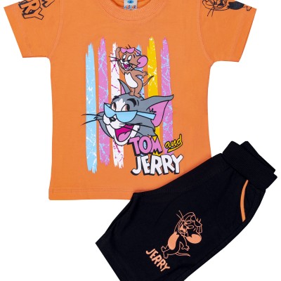 تیشرت شلوارک تام و جریسایز35،40 مناسب 1تا2 سال پنبه درpikmode