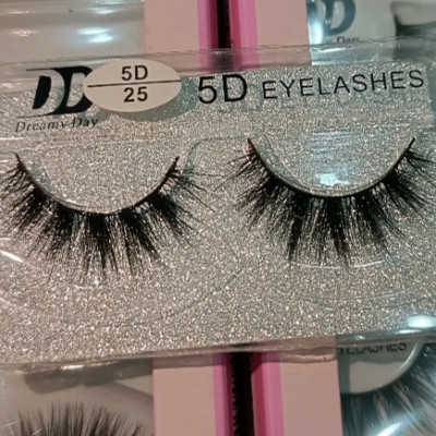 مژه مصنوعی 5d ابریشمی مژه طبیعی پنج بعدی پر و بلند کامل-140232