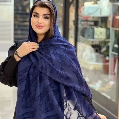 شال یاخما منگوله دار