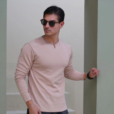 بلوز مردانه یقه کوبایی مدل Etron ( در 6 رنگ بندی )-157601