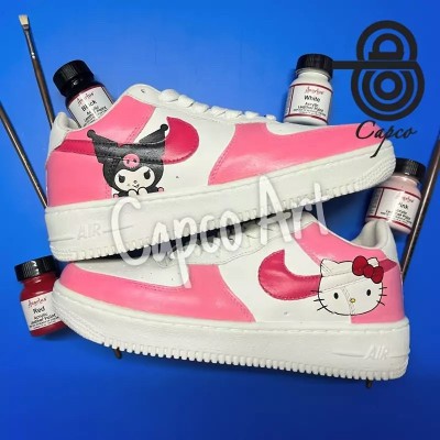 کتانی طرح کورومی و هلوکیتی مدل نایکی ایرفورس زنانه