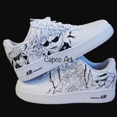 کتانی طرح انیمه وان پیس و جوجوتسو کایسن مدل کاستوم نایک ایرفورس-103832