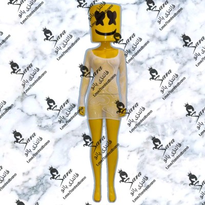 لباس خواب فانتزی زنانه سفید عروس 7891