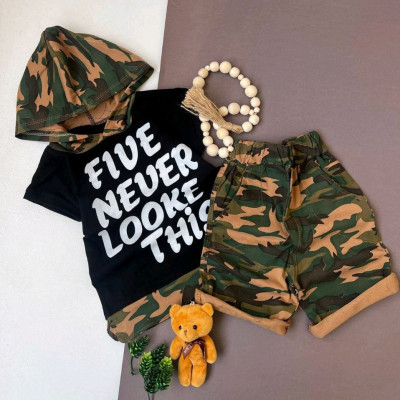 تیشرت شلوارک ارتشی پسرانه-136584