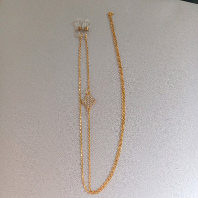 بند عینک زنانه زنجیری استیل شیک و لاکچری-137453