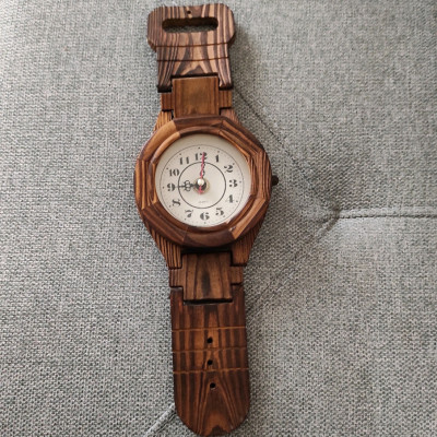 ساعت دیواری و رو میزی چوبی