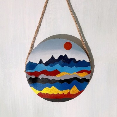 دیوار کوب چوبی طرح فانتزی