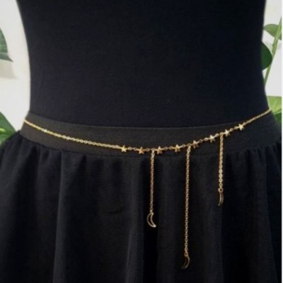 زنجیر کمر استیل ماه و ستاره