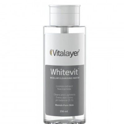 محلول پاک کننده آرایش وایت ویت ویتالیر مناسب پوست های کدر و مستعد لک 2