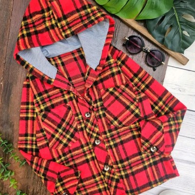 شکت اسپرت چهارخونه پشمی پنبه