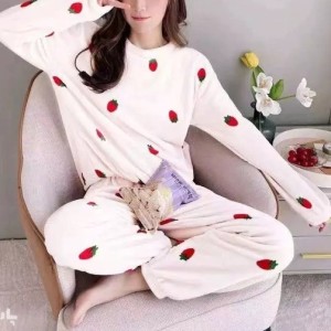 ست لباس راحتی کره ای مخمل حوله ای