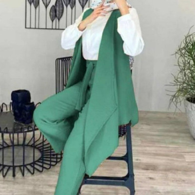 ست سه تکه شومیز شلوار ووست مناسب برای سایز 36تا52