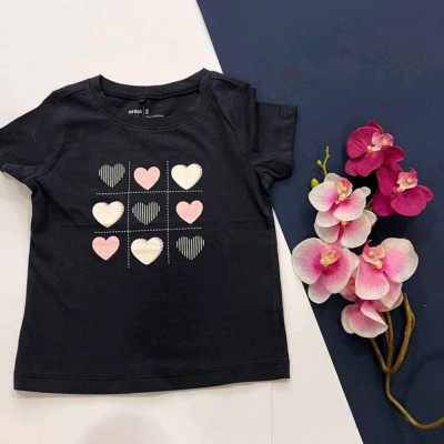 بلوز قلبی دخترانه برند anko