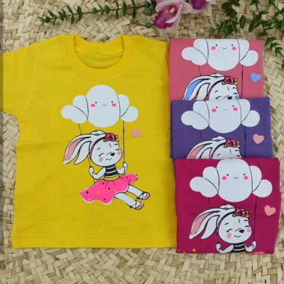 تیشرت دخترانه نخ پنبه