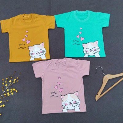 تیشرت دخترانه نخ پنبه