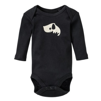 بادی بچگانه برند آلمانی lupilu سایز 0تا2 ماه رنگ مشکی بادی لوپیلو