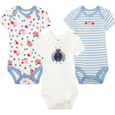 پک سه عددی بادی بچگانه برند آلمانی lupilu سایز 0تا2 ماه بادی لوپیلو