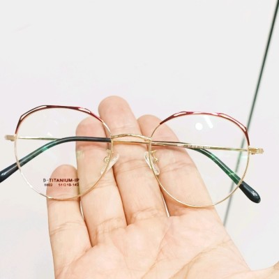 عینک طبی گرد دخترانه زنانه با قابلیت تعویض عدسی جدید