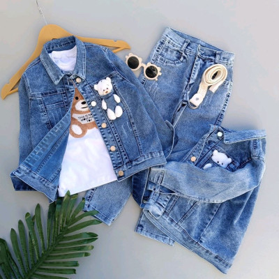 ست جین اسپرت مدل خرسی