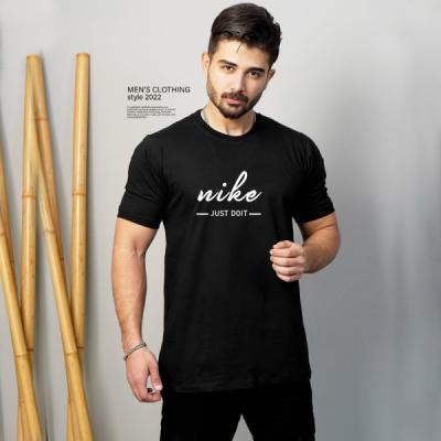 تیشرت مردانه مشکی جدید اسپرت طرح دار نایک NIKE آستین کوتاه-154511