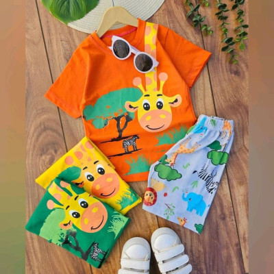 تیشرت شلوارک اسپرت زرافه مهربون-153136