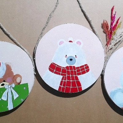 دیوار کوب های چوبی کودکانه  ست سه تایی