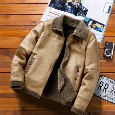 کاپشن چرم جیر بوفالو