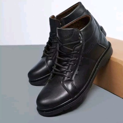 نیم بوت مردانه اسپرت مجلسی اداری دور دوخت رویه چرم بیاله قالب استاندار