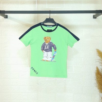 تیشرت پسرانه طرح تدی چاپی پولو از جنس نخ پنبه سوپر سایز 50،55