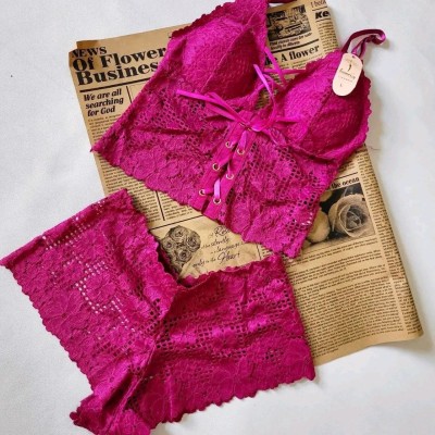 ست نیم تنه و شورت گیپوری فانتزی وارداتی