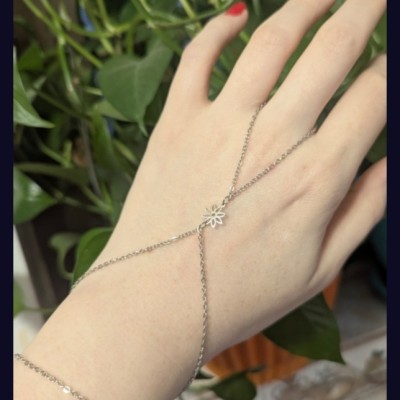 تمیمه استیل طرح گل رنگ ثابت ضدحساسیت