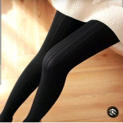 ساق شلواری پنتی دخترانه گندمی رنگ مشکی