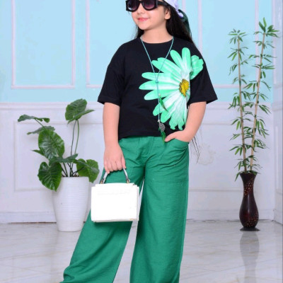 ست کراپ شلوار دخترانه