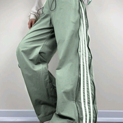 شلوار بگ اسپرت 3خط در سه رنگ جنس کتان تی سی فری سایز